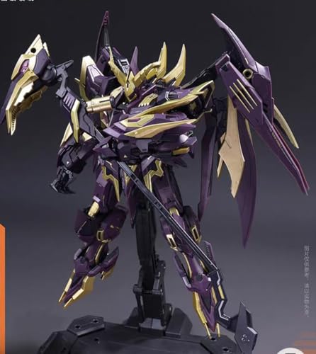 1/100スケール界神之戰 星空級 巴風特BAPHOMET 聖印光影/悪魔魅影 プラモデルキット 色分け済みプラモデル アクションモデル 合金フレーム 全高約20cm CANGTOYS組立キット 置物 おもちゃ プレゼント (SHADOW.VER)