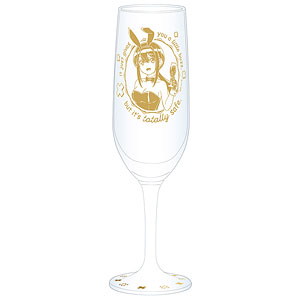 TVアニメ『ばっどがーる』 描き下ろしシャンパングラス 水鳥亜鳥(バニー Ver.)