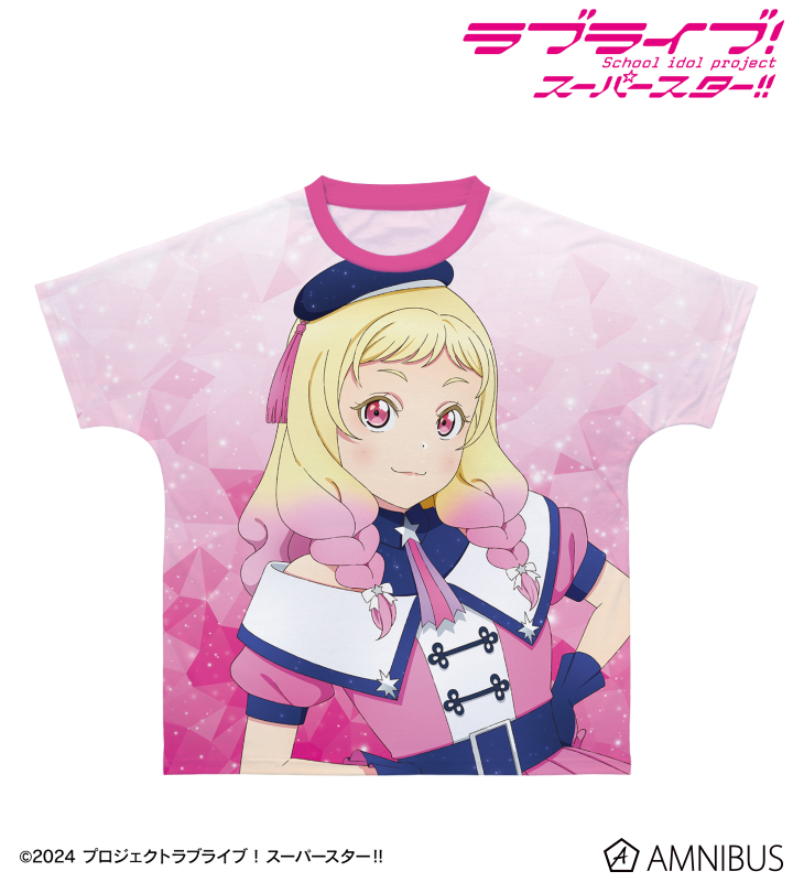 描き下ろし 鬼塚夏美 スーパースター!!ver. フルグラフィックTシャツ