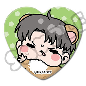 TVアニメ『進撃の巨人』Season1～3 ハート型缶バッジ MG (リヴァイ)