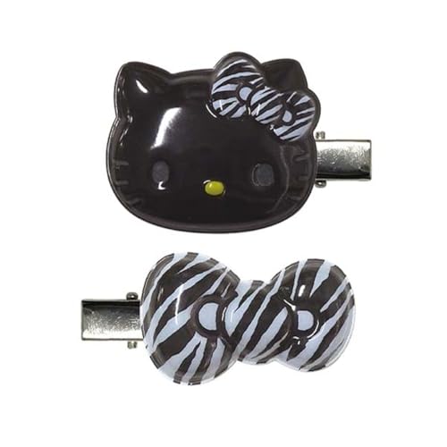 ケイカンパニー(K Company) ハローキティ ぷっくりったいヘアクリップ2P ゼブラ柄 KT-PUC-ZE H32×W47×D9mm