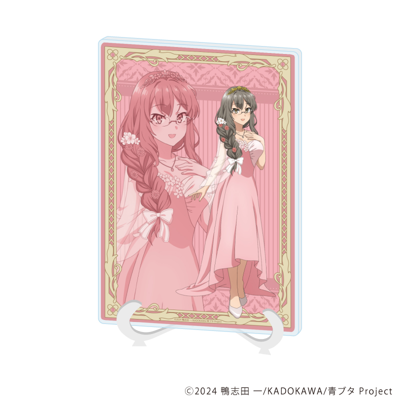 青春ブタ野郎シリーズ_(A5サイズ)_アクリルアートボード07/双葉理央 フラワードレスver.(描き下ろしイラスト)
