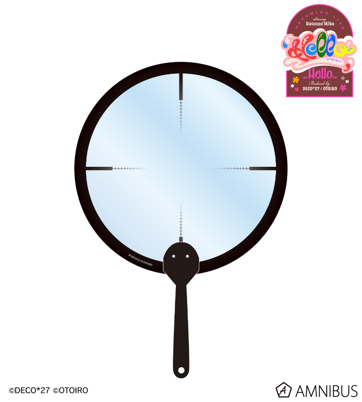 ヒバナ 照準モチーフ クリアうちわ