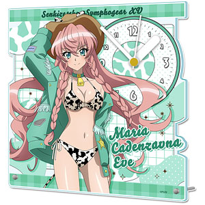 戦姫絶唱シンフォギアXV 描き下ろし アクリル置時計 マリア・カデンツァヴナ・イヴ カウガールver.