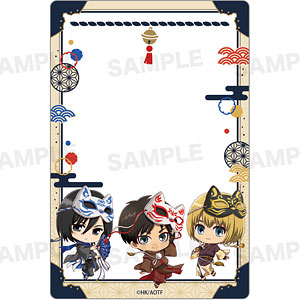 TVアニメ『進撃の巨人』アクリルカード(きゃらほっぴん！)狐面ver. エレン＆ミカサ＆アルミン