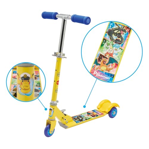 【公式】 アイデス キックスクーター ポケモンS｜三輪 安定感 折りたたみ式 高さ調整OK 4歳から 子供用 ギフトに最適