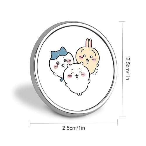 バッジ 円形 25mm ちいかわお ブローチ ピンブローチ ピンバッジ ラペルピン ピンバッジ エスディージーズ 襟章 薄型 バッグ飾 コレクション プレゼント