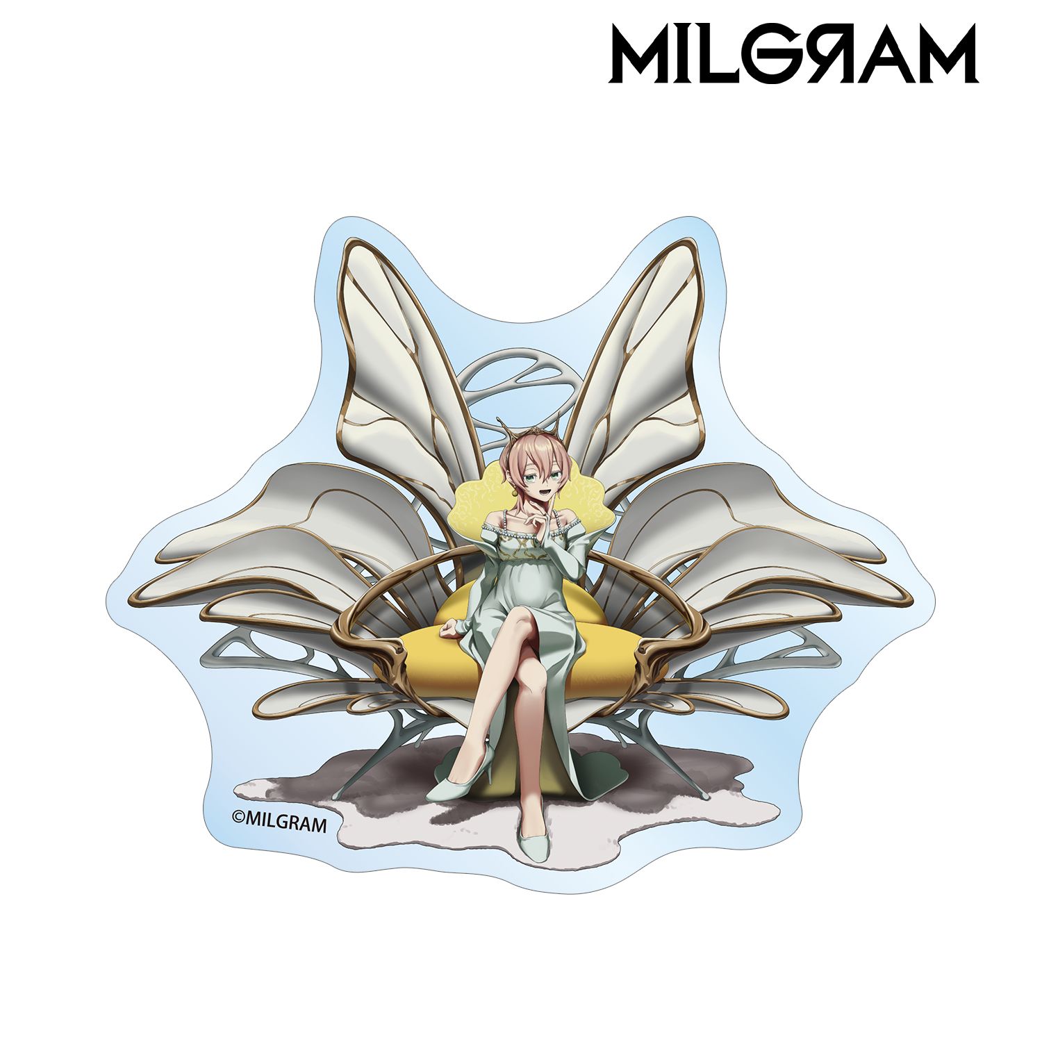 MILGRAM -ミルグラム-_描き下ろし ムウ バースデーver. 第3弾 ダイカットステッカー