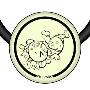 しゃばけ 蓄光アクリルヘアゴム 鳴家