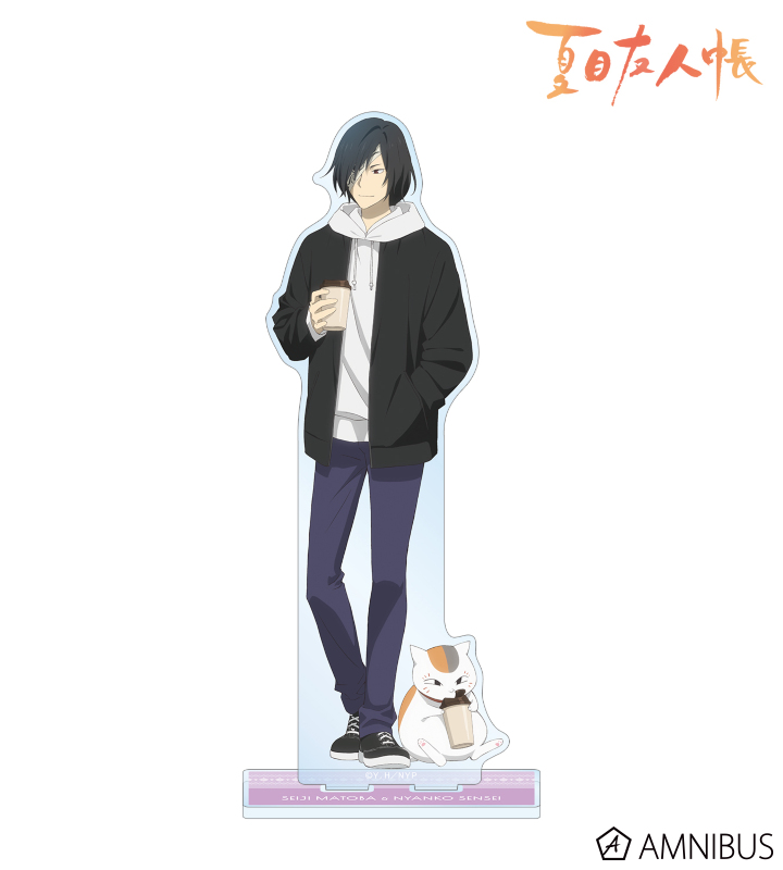 描き下ろしイラスト 的場静司&ニャンコ先生 冬の装いver. BIGアクリルスタンド