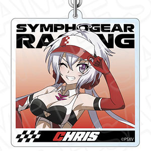 戦姫絶唱シンフォギアXV ホログラムアクリルキーホルダー 雪音クリス SYMPHOGEAR RACING ver.