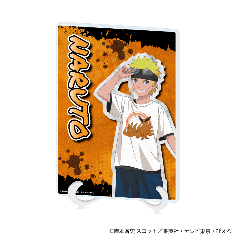アクリルアートボード(A5サイズ)「NARUTO-ナルト- 疾風伝」03/うずまきナルト ストリートファッションver.(描き下ろしイラスト)