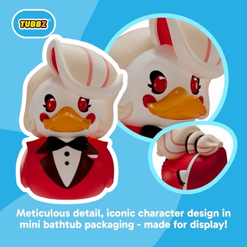 TUBBZ Mini:ハズビン・ホテル - チャーリー・モーニングスター コスプレ ラバーダック ビニールフィギュア – ヘラヴァースファンのための公式コレクタブル。