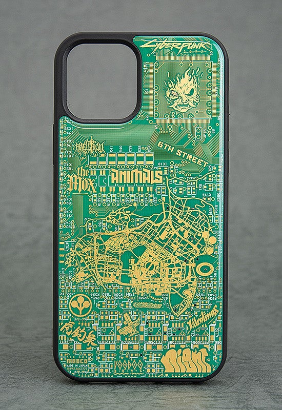 Cyberpunk2077 Night City Map 電子回路基板 iPhone 12/12PRO ケース by PCB ART moeco