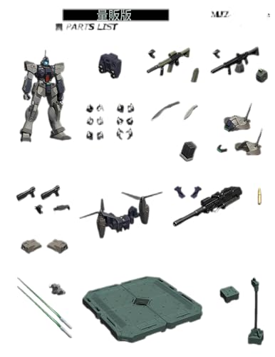 LEBOO チーフテン コンチネンタル ハイパートルーパー 1/144 ザブル ブラック 高さ13cm 可動式 彩色済みプラモデルキット