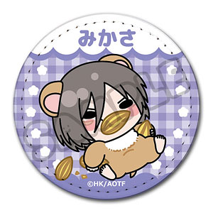 TVアニメ『進撃の巨人』Season1～3 レザーバッジ(丸形) MB (ミカサ)