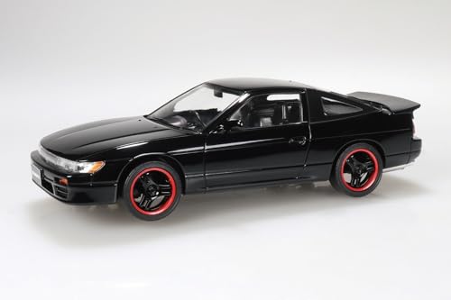 青島文化教材社(AOSHIMA) 楽プラ スナップキット No. 27CU-BK ニッサン シルエイティ カスタム(ブラック) 1/32スケール プラモデル