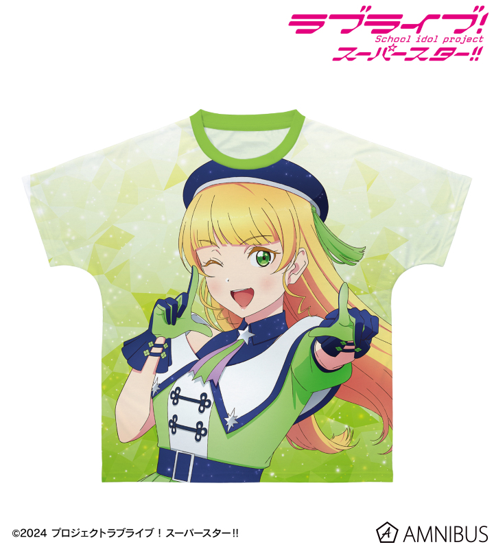 描き下ろし 平安名すみれ スーパースター!!ver. フルグラフィックTシャツ