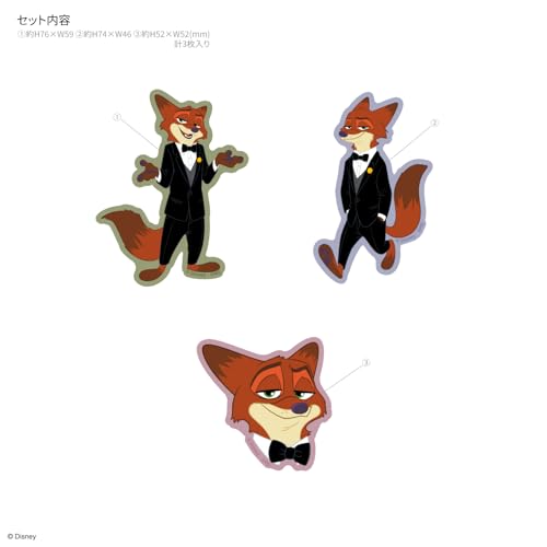 グルマンディーズ ディズニーキャラクター ／ モバイルステッカー タキシードニック DNG-342TNC