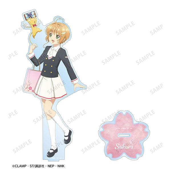 カードキャプターさくら クリアカード編 描き下ろし 木之本桜＆ケロちゃん みんなで旅行ver. 特大アクリルスタンド