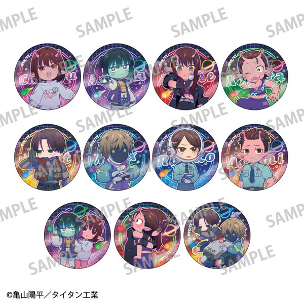 銀河特急 ミルキー☆サブウェイ トレーディングオーロラ缶バッジ 描き起こし第2弾 11個入りBOX