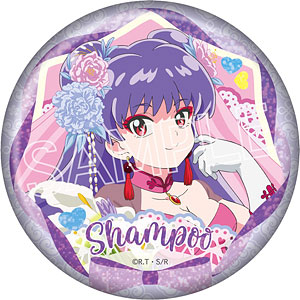 らんま1/2 フラワーブーケ キラキラ缶バッジ シャンプー