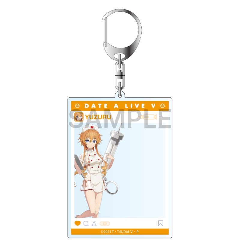 デート・ア・ライブV SNS風アクリルキーホルダー 八舞夕弦 南の島のナース ver.【催事商品】
