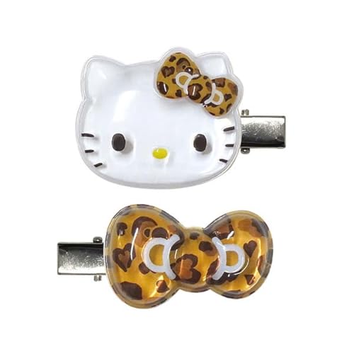 ケイカンパニー(K Company) ハローキティ ぷっくりったいヘアクリップ2P ヒョウ柄 KT-PUC-HY H32×W47×D9mm