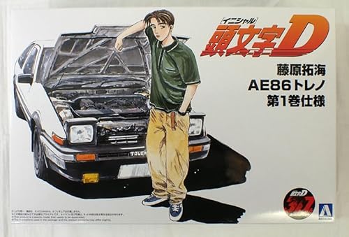 1/24 藤原拓海 AE86トレノ 第1巻仕様 アオシマ プラモデル 頭文字D イニシャルD No.5
