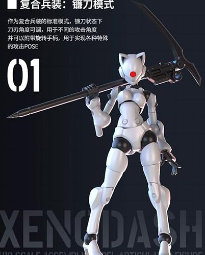 酋長大陸 迅捷女異人 3MinAシリーズ 1/18 プラモデル 2体セット 組立キット ホワイト