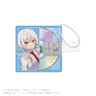 【グッズ-キーホルダー】真夜中ハートチューン ディスク風アクリルキーホルダー 雨宿りver. 霧乃 イコ【再販】