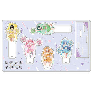 プレミアム アクリルジオラマプレート「TVアニメ『紫雲寺家の子供たち』」01/チアガールver.(描き下ろしイラスト)