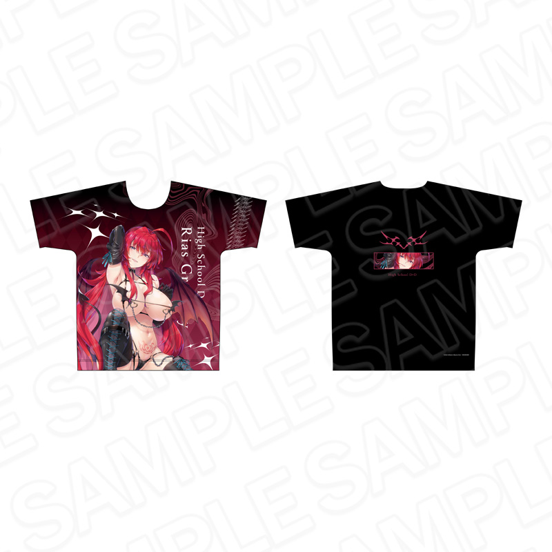 ハイスクールD×D_XLサイズ_フルグラフィックTシャツ リアス・グレモリー サキュバス&シスター ver.