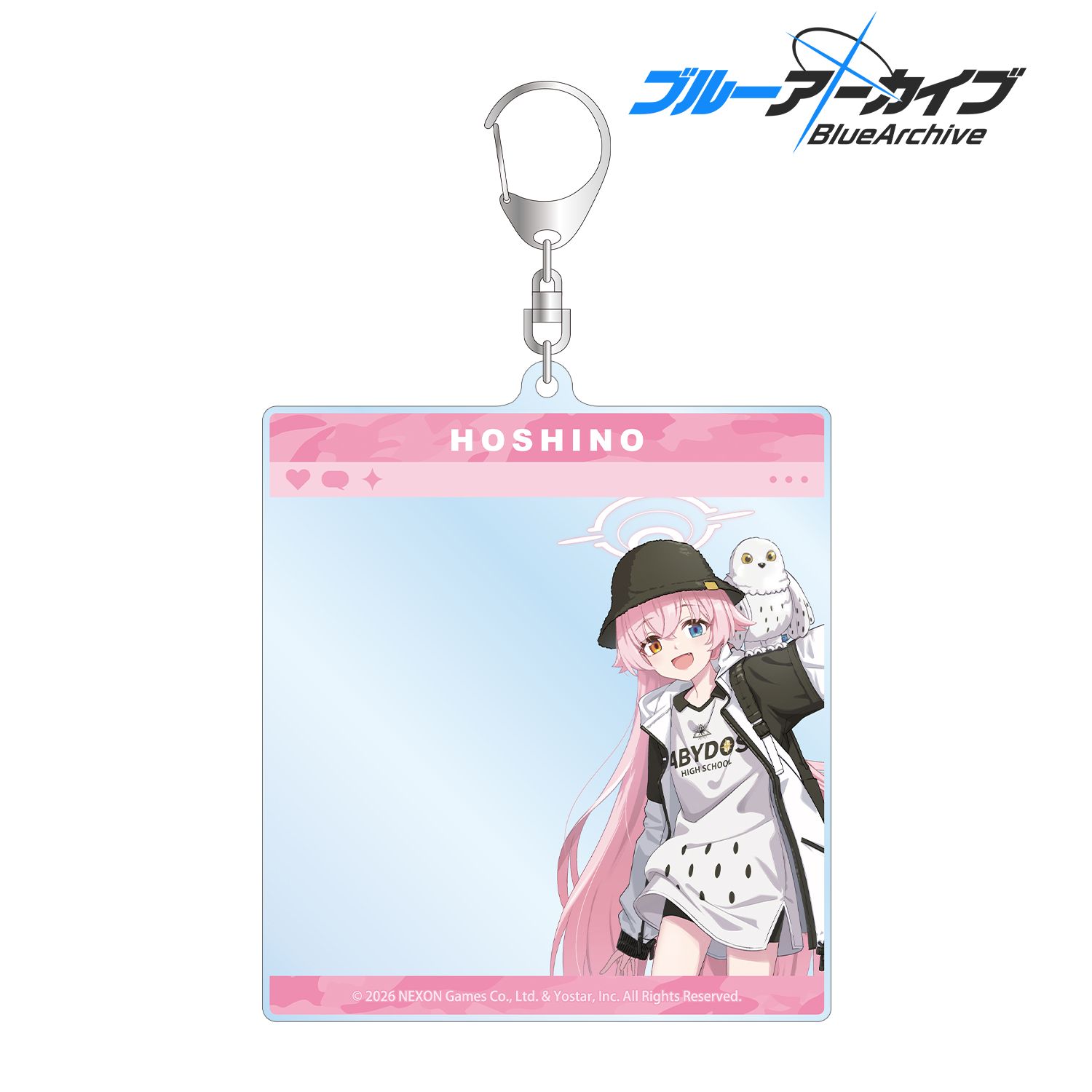 ブルーアーカイブ_ホシノ SNS風BIGアクリルキーホルダー