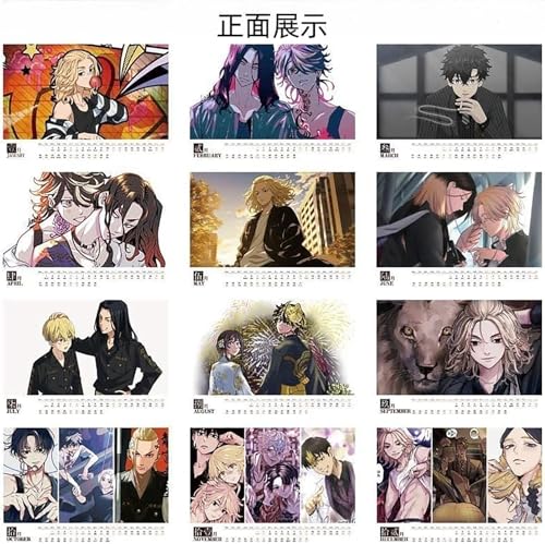 カレンダー 東京リベンジャーズ 2025年 卓上カレンダー グッズ スケジュール オシャレ 可愛い 両面プリント プレゼント 卒業 記念品 置物 応援 クリスマス 新年 お正月