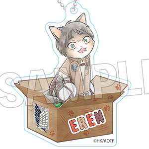 進撃の巨人 調査兵にゃん おなまえキーホルダー エレン