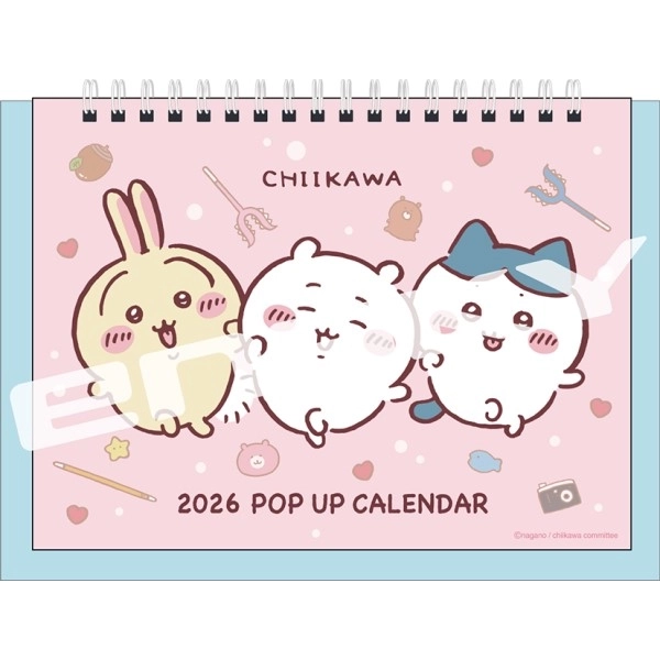 【予約2025年11月】ちいかわ CL-074 2026年ポップアップ卓上カレンダー エンスカイ
