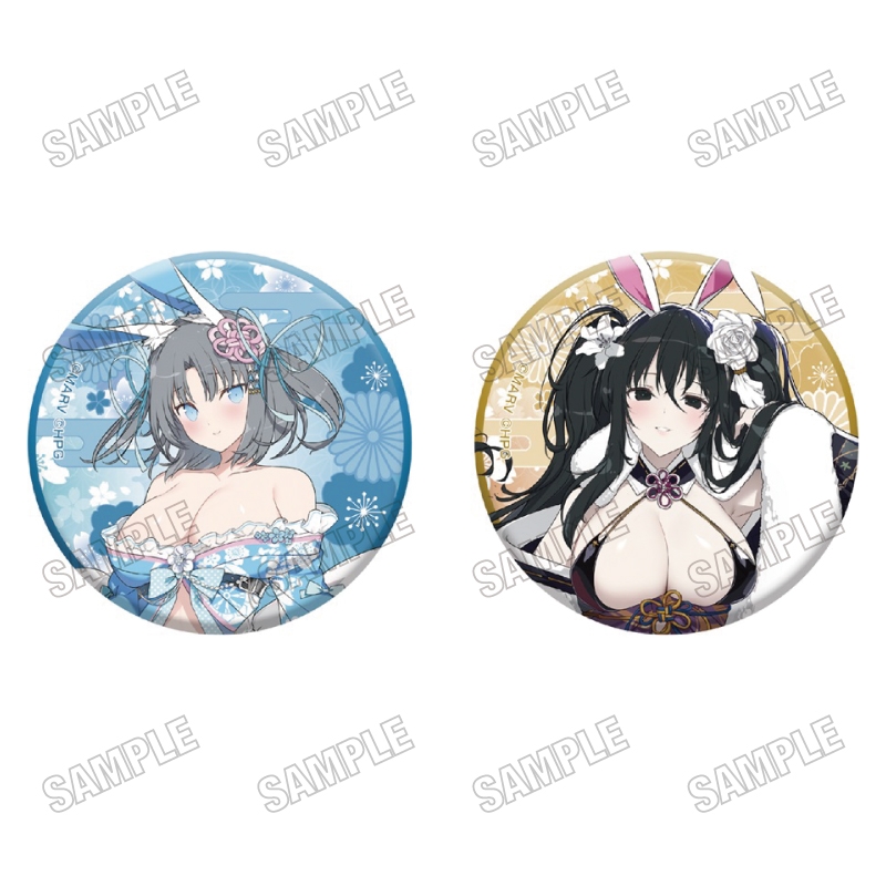 閃乱カグラ 描き下ろし缶バッジセット 和風バニーver. B【再販】