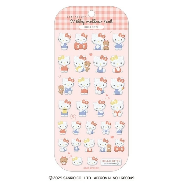 【在庫】 カミオジャパン ミルキー メロウ シール ハローキティ