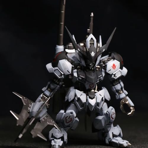MMGSDDガンダムバルバトス アイアンブラッドコーティング 組み立て式プラモデルスタンドとシール付き高さ150 mm中華プラモデール