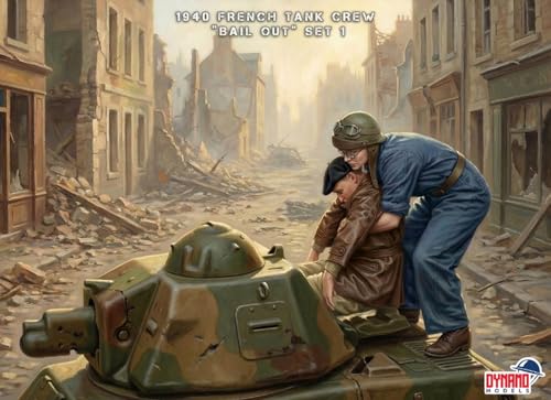ダイナモモデルズ 1/35 フランス戦車兵 1940年 脱出セット 2体入 3Dプリンター製キット DYN35212 (人物)