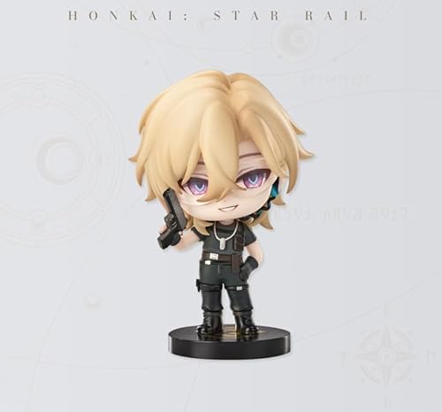 崩壊：スターレイル 公式グッズ 正規品 ナナシビトの褒章 ミニフィギュア デフォルメフィギュア PVC&ABS製 塗装済み完成品 (アベンチュリン（高さ約7.8cm）) [並行輸入品]