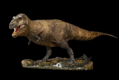 SHOWANNA 1/35スケール ティラノサウルス FMNH PR2081 獣脚類 恐竜 リアル フィギュア ヘッド交換可能 白亜紀末期 34CM級 情景セット 樹脂 プラモデル 模型 スタチュー 台座付き (塗装済み) [並行輸入品]