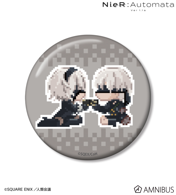 2B/9S DOT DOT 100mm缶バッジ ver.B