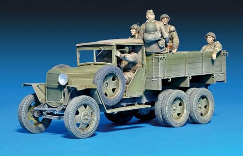 ミニアート 1/35 WW.II ソビエト軍 GAZ-AAA 1941型 カーゴトラック フィギュア6体付属