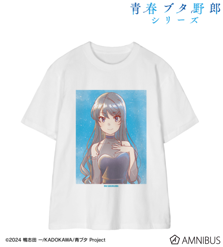 描き下ろし 桜島麻衣 星空ドレスver. Ani-Art aqua label Tee