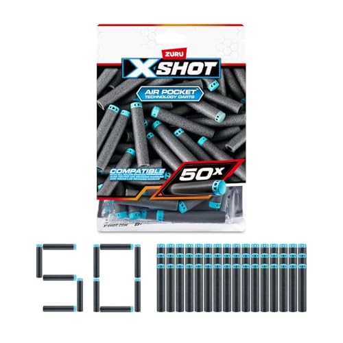 ZURU XSHOT Excel 50PK Refill Darts エックスショット エクセル ダーツリフィル 50本 ブラスター玩具 的当て スポンジダーツ 36588 正規品
