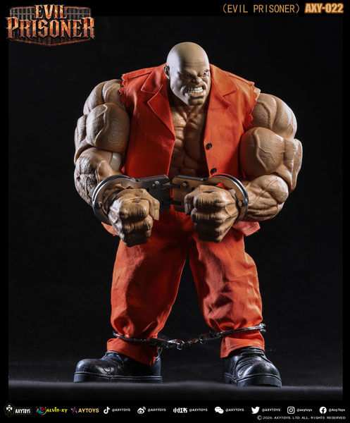 EVIL PRISONER(イーブルプリズナー) 1/12スケール可動フィギュア AXY-022 肌色[AXYTOYS]《１２月仮予約》