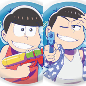 缶バッジ「おそ松さん」01/ウォーターフェスver. 描き下ろしイラスト 6個入りBOX