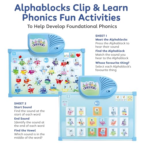 Alphablocks アルファブロックス クリップ＆ラーン フォニックス ファン 電子知育玩具 えいごあそび AN25 正規品